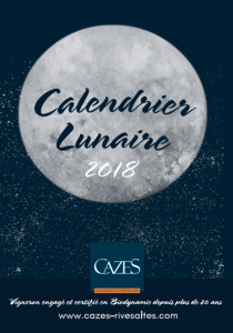 Calendrier Lunaire 2018 - Cazes