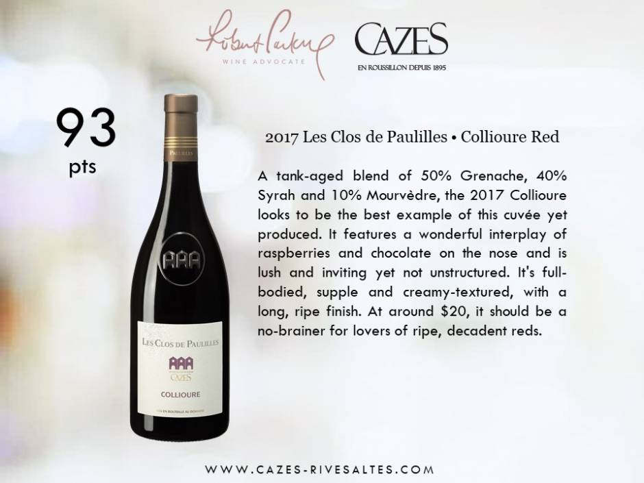 Récompensé par Robert Parker - Wine Advocate - Cazes Rivesaltes